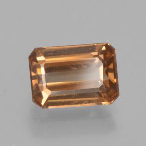 1.70 ct Orange Zircon Stone, Natural Zircon in Octagon Step Cut Shape for Sale