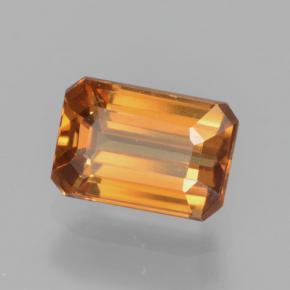 1.05 ct Orange Zircon Stone, Natural Zircon in Octagon Step Cut Shape for Sale
