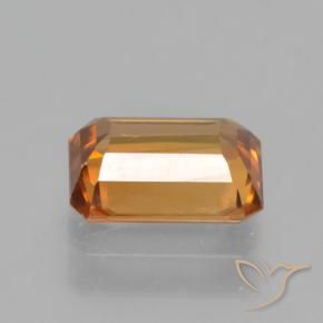 Zircon Gemstone in 7.1 x 5.3 mm Size for Sale, Zircon Stone in Orange Brown Color