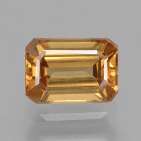 Medium Gold Zircon Gem - 1ct Octagon Step Cut (ID: 463258)