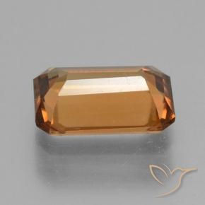 Zircon Gemstone in 7 x 5 mm (calibrated) Size for Sale, Zircon Stone in Medium Orange Color