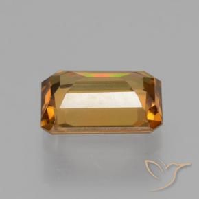 Zircon Gemstone in 7 x 5 mm (calibrated) Size for Sale, Zircon Stone in Orange Brown Color
