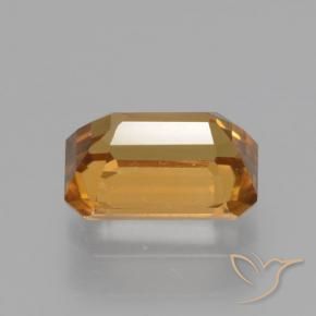 Zircon Gemstone in 7 x 5 mm (calibrated) Size for Sale, Zircon Stone in Orange Brown Color