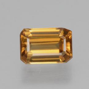 Brownish Orange Zircon Gem - 0.9ct Octagon Step Cut (ID: 463297)