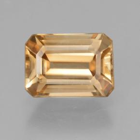 Light Peachy Golden Zircone Gem - 1.6ct Taglio ottagonale (ID: 463368)
