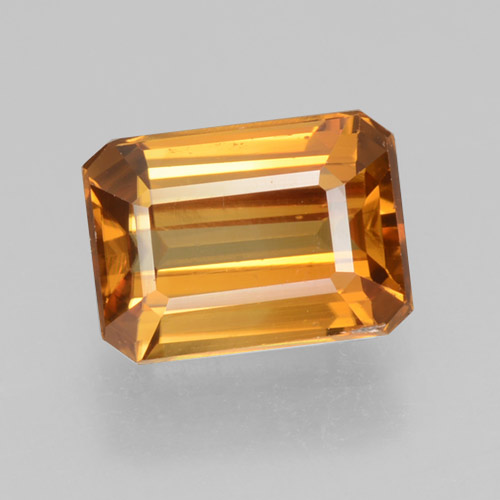Naranja oscuro Circón Gema - 1.6ct Corte octagonal (ID: 463376)