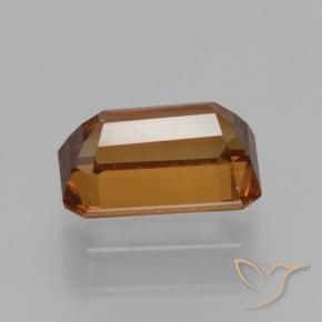 Zircon Gemstone in 7 x 5 mm (calibrated) Size for Sale, Zircon Stone in Medium-Dark Orange Color
