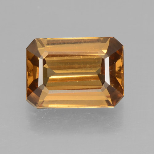 Medium Gold Zircon Gem - 1.4ct Octagon Step Cut (ID: 463454)