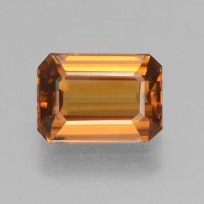 Naranja terroso Circón Gema - 1.2ct Corte octagonal (ID: 463457)