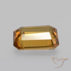 Zircon Gemstone in 7 x 5 mm (calibrated) Size for Sale, Zircon Stone in Orange Brown Color