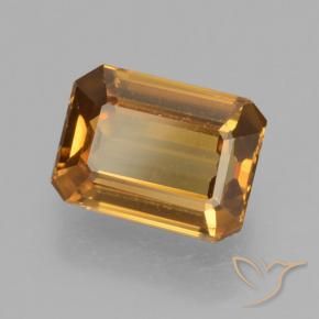 1.43 ct Orange Zircon Stone, Natural Zircon in Octagon Step Cut Shape for Sale
