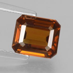 Naranja oscuro Circón Gema - 1.7ct Corte octagonal (ID: 463498)