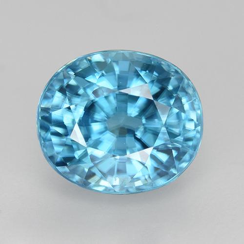 3.1ct Oval Facet Blue Zircon Gem for sale 3.1ct Oval Facet Blue Zircon Gem (ID: 466816)