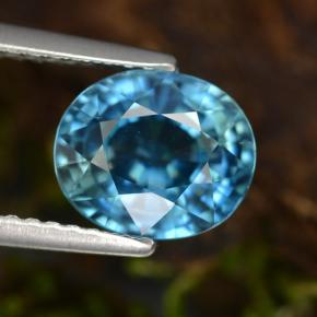 Blu Zircone Gem - 3.4ct Ovale sfaccettato (ID: 466820)