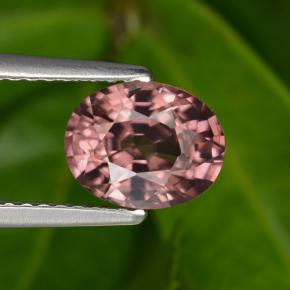 Raspberry Red Zircon Gem - 2.1ct Oval Facet (ID: 467426)