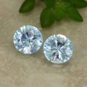 Baby Blue Zircon Gem - 0.6ct Diamond-Cut (ID: 480011)