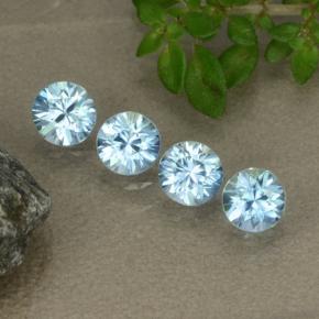 Light Blue Zircon Gem - 0.4ct Diamond-Cut (ID: 480153)