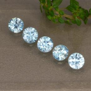 Sky Blue Zircon Gem - 0.4ct Diamond-Cut (ID: 480256)