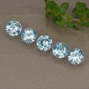 Deep Swiss Blue Zirkon Edelstein - 0.3ct Diamanten-Schliff (ID: 480258)