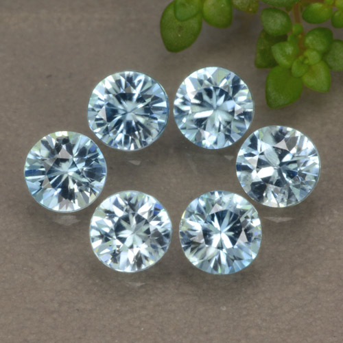 Blu Zircone Gem - 0.4ct Taglio brillante (ID: 480294)