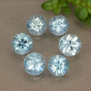 Light Blue Zircon Gem - 0.4ct Diamond-Cut (ID: 480297)