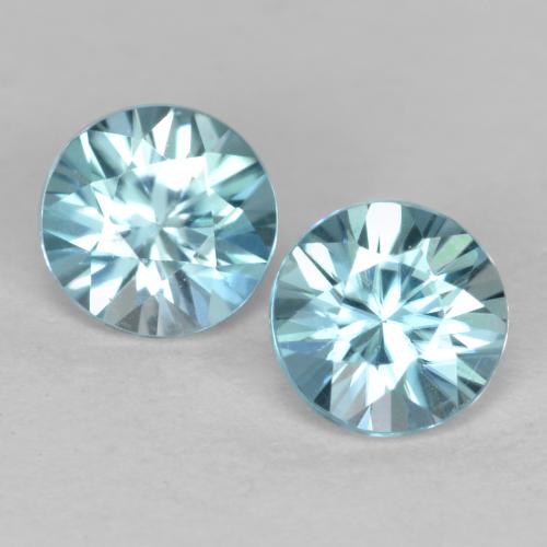 Swiss Blue Zircon Gem - 0.6ct Diamond-Cut (ID: 480362)