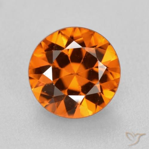 Orange Brown Zircon Gem - 1.4ct Diamond-Cut (ID: 481389)