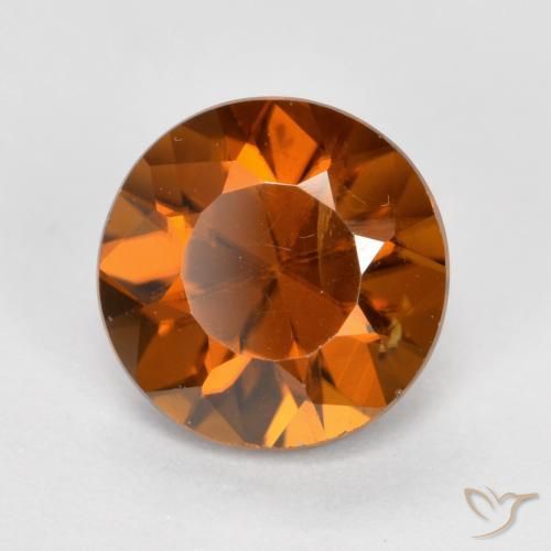 1.65 ct Orange Zircon Stone, Natural Zircon in Diamond-Cut Shape for Sale