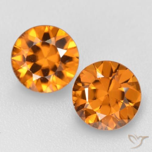 Deep Orange Zircon Gem - 1.1ct Diamond-Cut (ID: 481432)