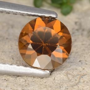 1.61 ct Orange Zircon Stone, Natural Zircon in Diamond-Cut Shape for Sale