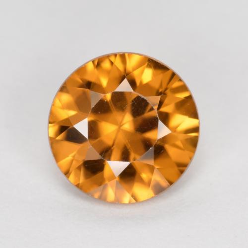 Naranja medio Circón Gema - 1.5ct Corte Diamante (ID: 481442)