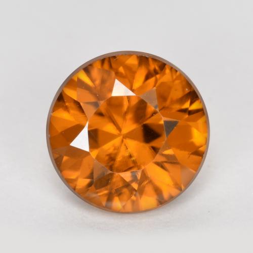 Yellowish Orange Zircon Gem - 1.3ct Diamond-Cut (ID: 481874)
