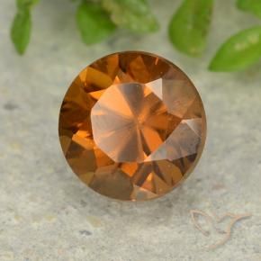1.42 ct Orange Zircon Stone, Natural Zircon in Diamond-Cut Shape for Sale