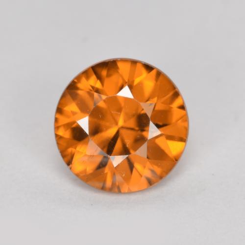 Yellowish Orange 锆石 Gem - 1.1ct 钻石切割 (ID: 481882)