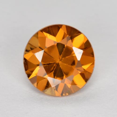 Medium Orange Zircon Gem - 1.1ct Diamond-Cut (ID: 481906)