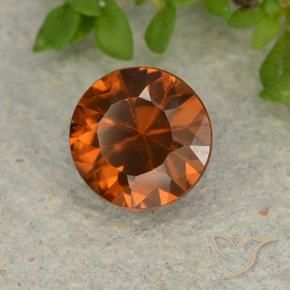 1.19 ct Orange Zircon Stone, Natural Zircon in Diamond-Cut Shape for Sale