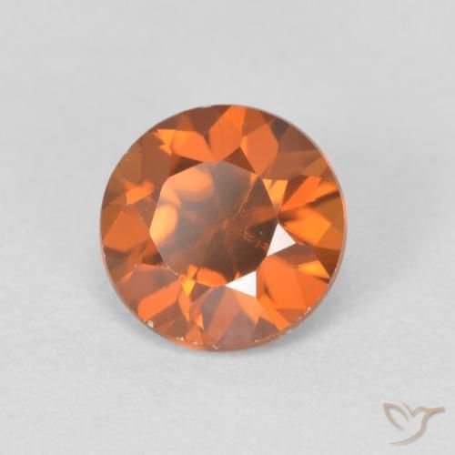 1.20 ct Orange Zircon Stone, Natural Zircon in Diamond-Cut Shape for Sale