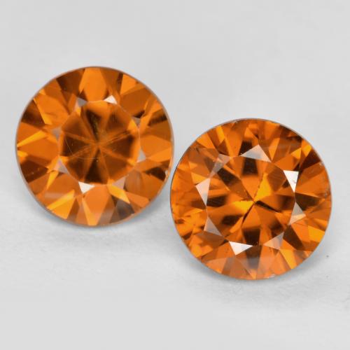 Deep Orange Zircon Gem - 1.2ct Diamond-Cut (ID: 481927)
