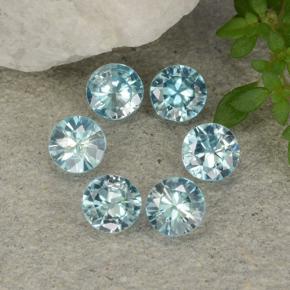 Небесно Голубой Циркон Камень - 0.3ct Бриллиантовая Огранка (ID: 482833)