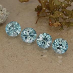 Azzurro Zircone Gem - 0.5ct Taglio brillante (ID: 484714)