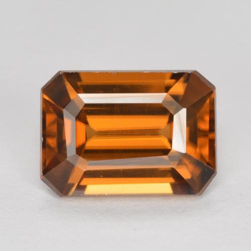 Naranja medio Circón Gema - 1.6ct Corte octagonal (ID: 488033)