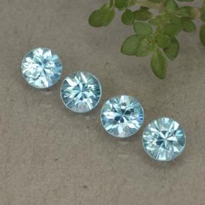 Небесно Голубой Циркон Камень - 0.4ct Бриллиантовая Огранка (ID: 498227)