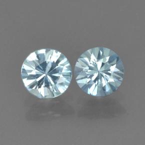 Azzurro Zircone Gem - 0.6ct Taglio brillante (ID: 503735)