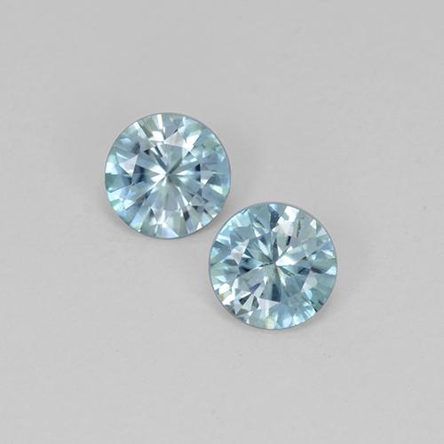 Baby Blue Zircon Gem - 0.5ct Diamond-Cut (ID: 505130)