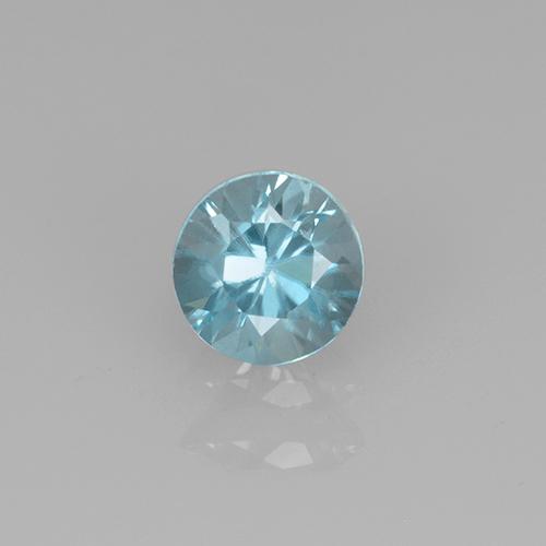 hellblau Zirkon Edelstein - 0.5ct Diamanten-Schliff (ID: 505213)