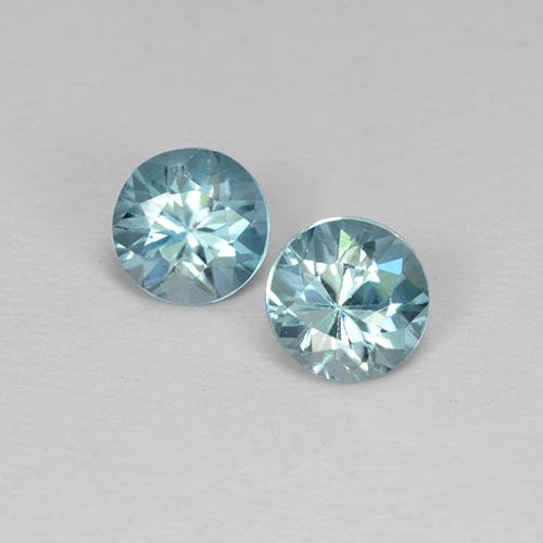 Blue Zircon Gem - 0.5ct Diamond-Cut (ID: 505289)