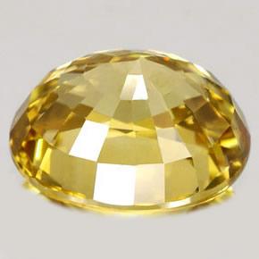 Zircon Gemstone in 8.5 x 6.1 mm Size for Sale, Zircon Stone in Golden Color