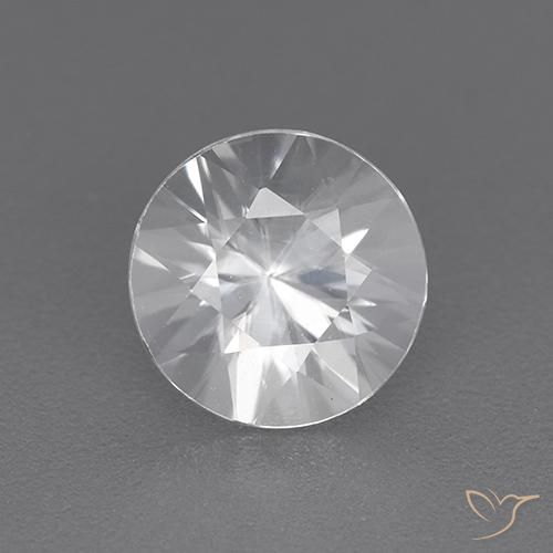 1.92ct Natural White Zircon, Round, VVS