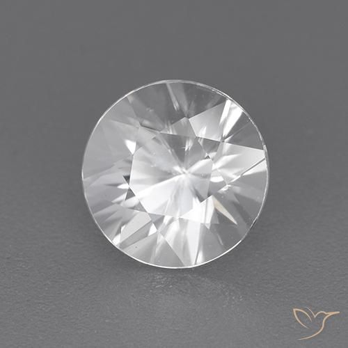 1.92 ct White Zircon Stone, Natural Zircon in Diamond-Cut Shape for Sale