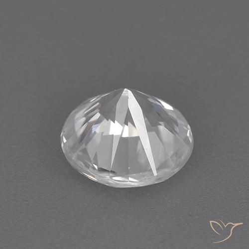 Zircon Gemstone in 7 mm (calibrated) Size for Sale, Zircon Stone in White Color